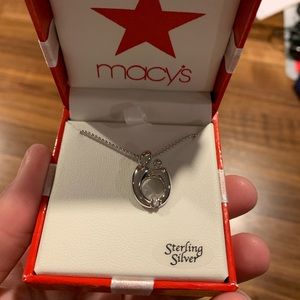 Brand new mother and baby necklace with stone